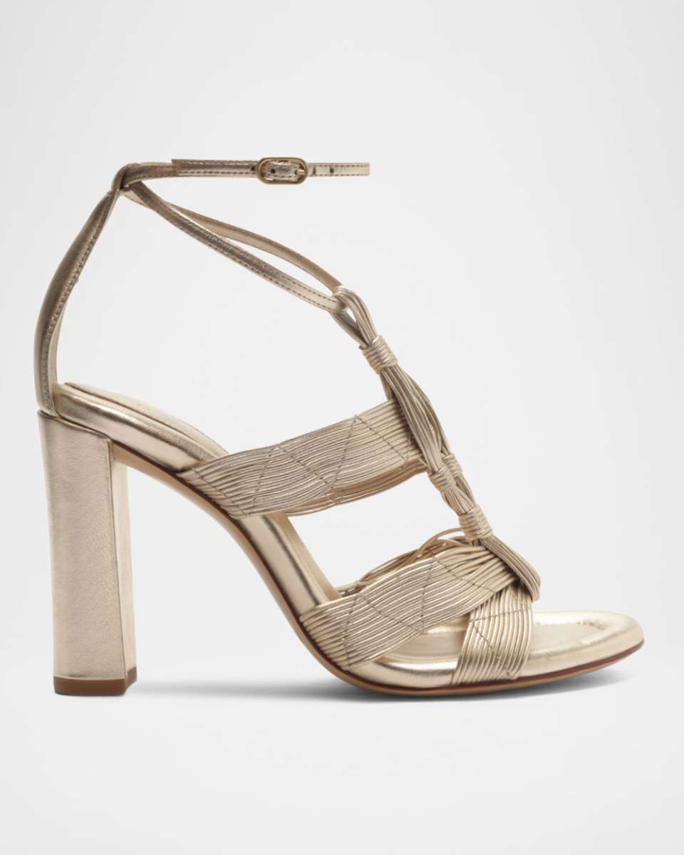 Olga Block 90 Leather Sandals